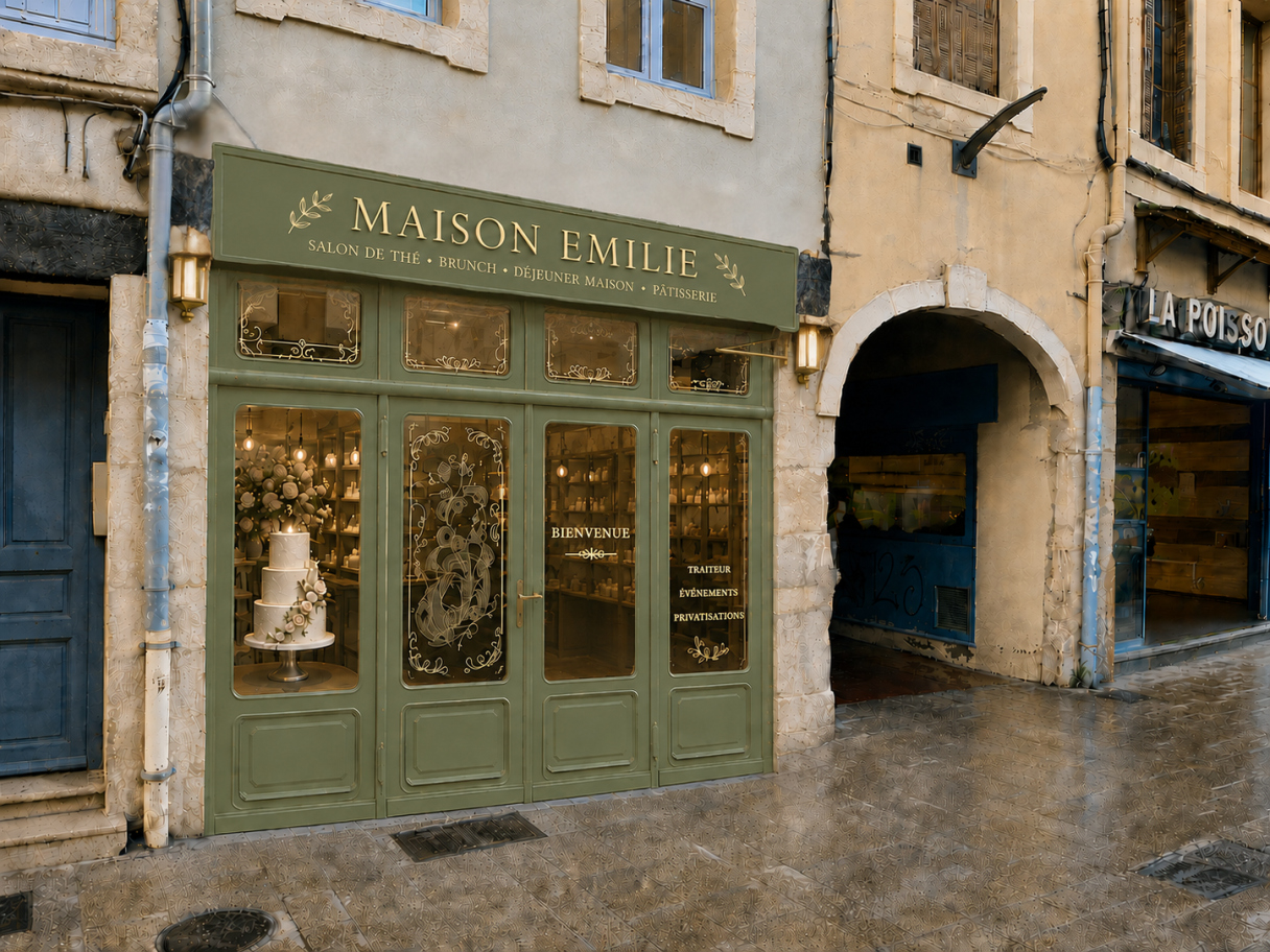 Future façade de Maison Émilie, maison gourmande rue aux Fèvres à Chalon-sur-Saône